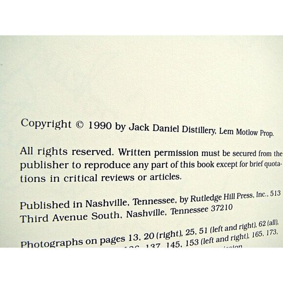 Autographed 1990 Jack Daniels Cookbook Signed Niece Volume II Hardcover Vintage - Picture 6 of 12